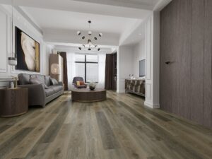 An inside look of a house with wooden flooring